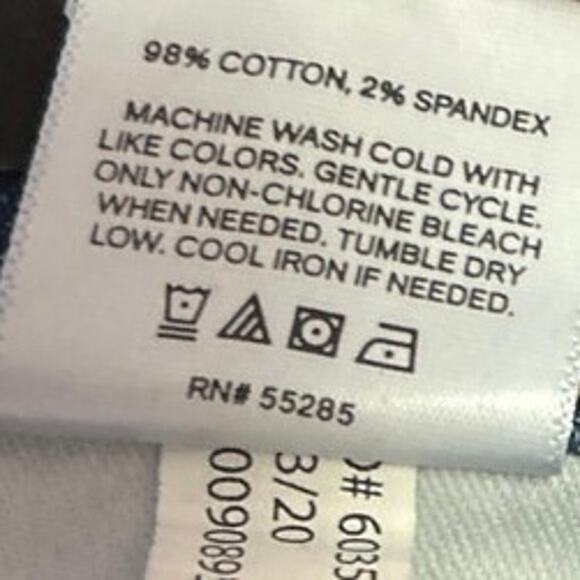 Express Blue High Waist Frayed Hem Cropped Flare Bootcut Denim Jeans Pants Sz 2 - Picture 6 of 6